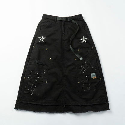 DUSTY DESTROYED WASH DRESS