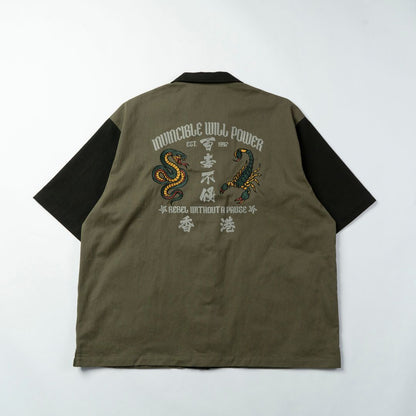 DUSTY INVINCIBLE EMB SHIRT