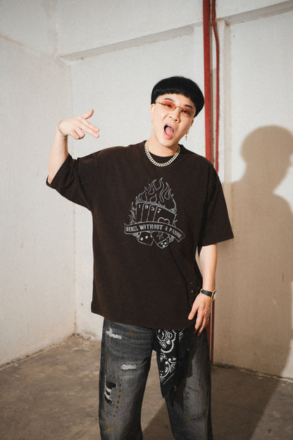 DUSTY WASH POKER TEE