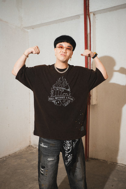 DUSTY WASH POKER TEE