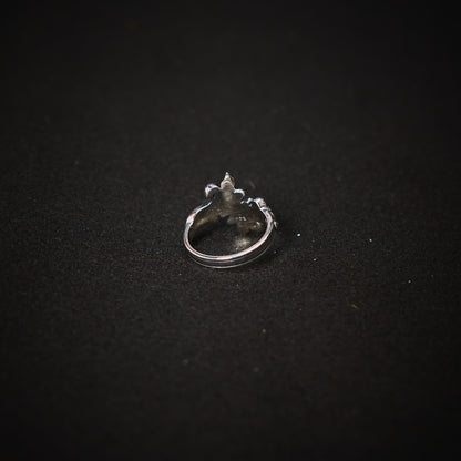 DUSTY FIRE & CROSS RING