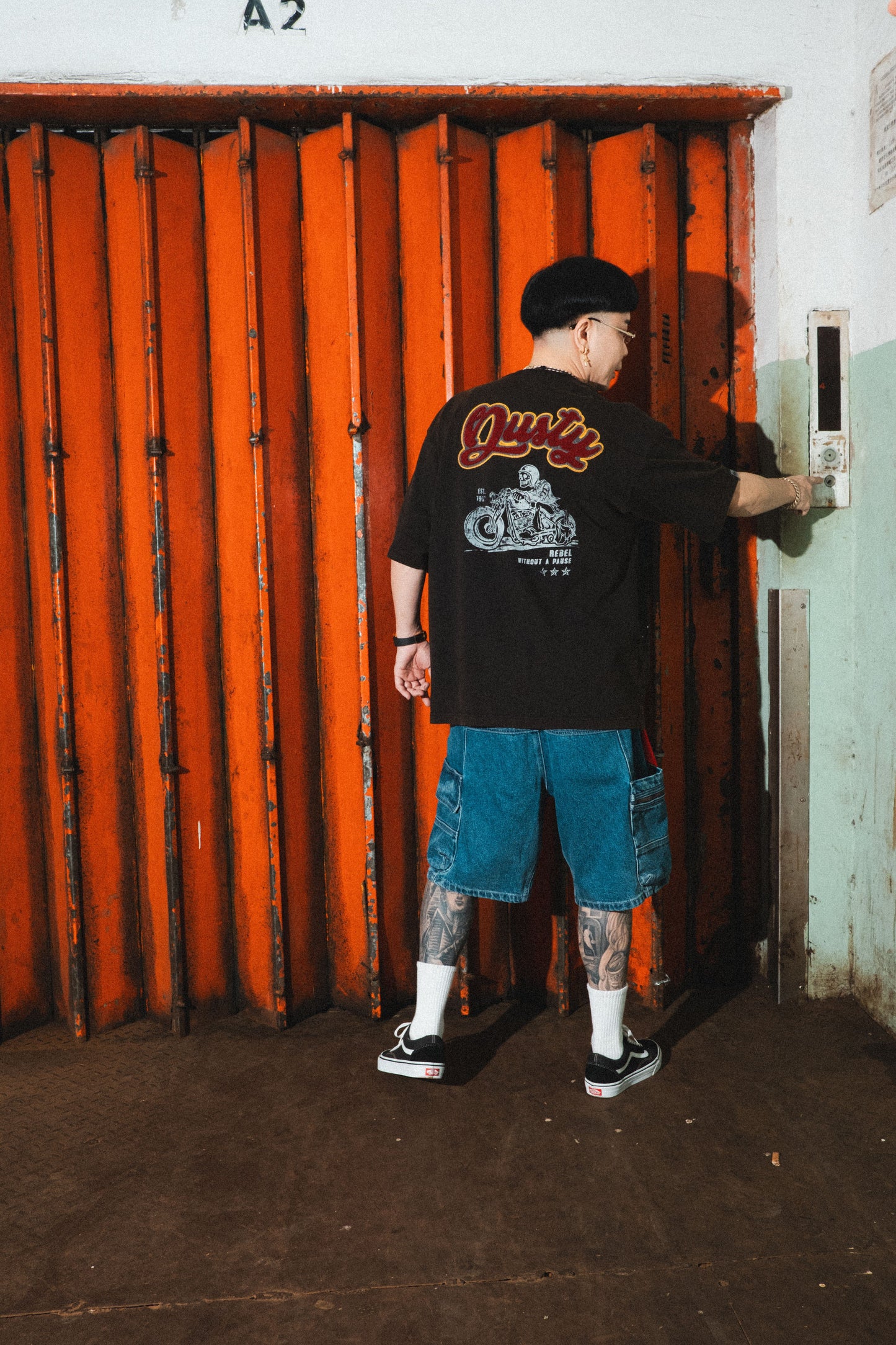 DUSTY WASH BIKER TEE