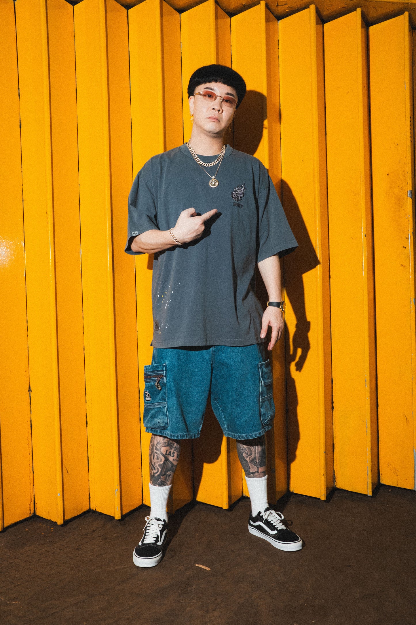 DUSTY WASH DICE TEE